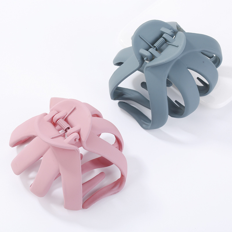 Korean Simple Acrylic Macaron Color Grip Large Bath Back Head Hairpin Hair Claw Hair Clip Headdress