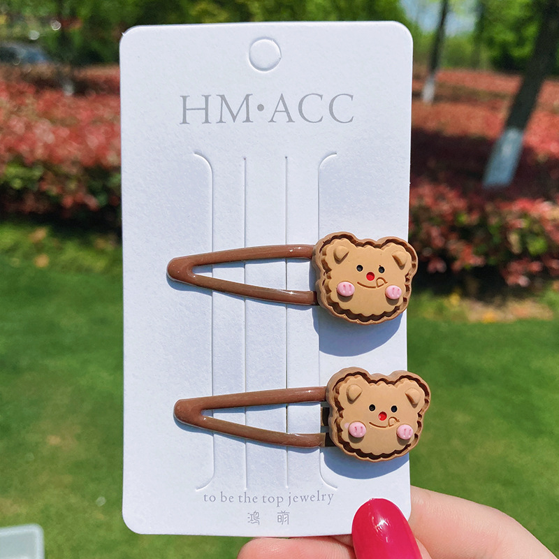  Celebrity Bear Rabbit Cartoon BB Clip Simple Set Children Barrettes Finishing Barrettes for Children Cartoon Hairpin