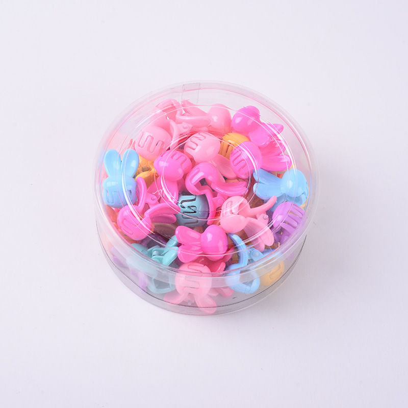 Taobao hot-selling Korean version of children&#039;s small hairpin cute rabbit ears cartoon plastic small grab baby bangs wholesale clip