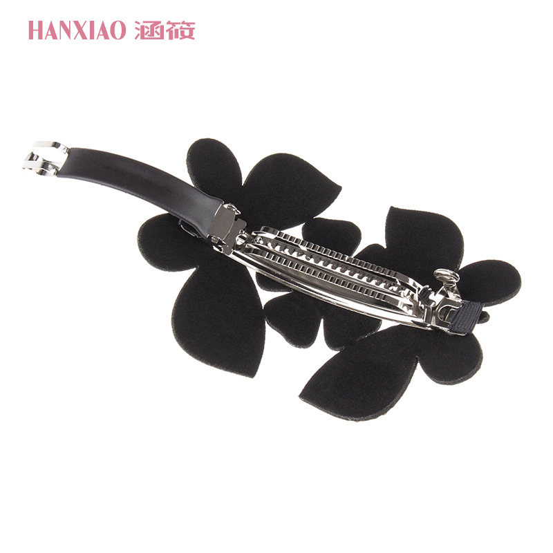 Color Rhinestone Butterfly Flower Large Spring Clip Back Head Head Clip Diamond Crystal Ponytail Clip Diamond Hairpin