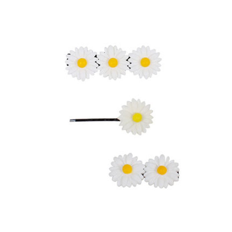 Hair Rope Japanese and Korean Daisy Barrettes Rubber Band Hair Band Mori Girl Soft Girl Fresh Headdress Flower Hairpin