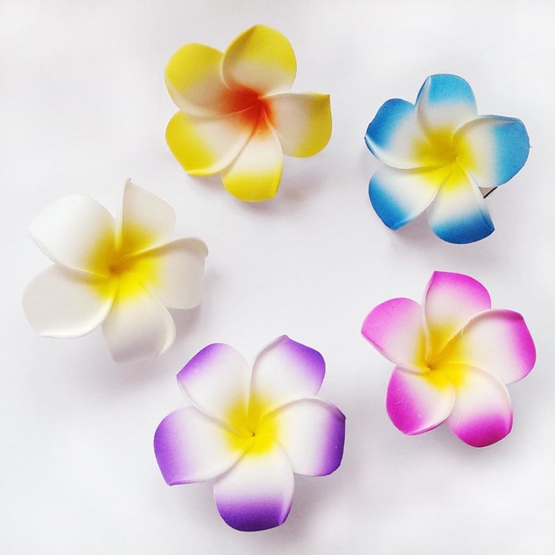 Ethnic Style Barrettes Model Accessories Bohemian Style Flower Clip Plumeria Rubra Headdress Flower Hairpin