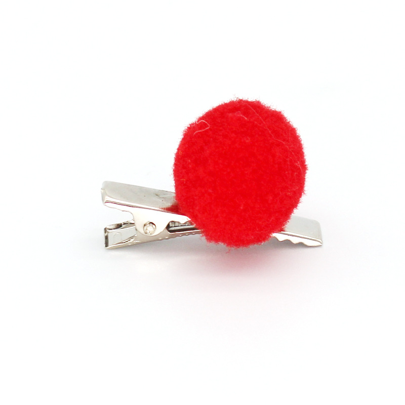 Pet Hairpin Pompons Duckbill Clip Cat Dog Candy Color Cartoon Hairpin Ornament Accessories in Stock Wholesale