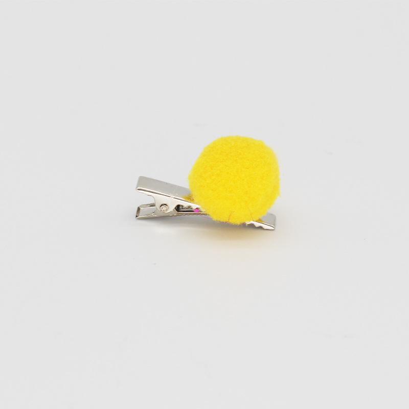 Pet Hairpin Pompons Duckbill Clip Cat Dog Candy Color Cartoon Hairpin Ornament Accessories in Stock Wholesale