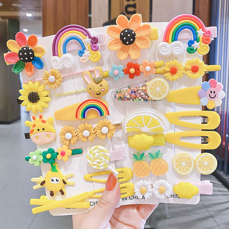  Cartoon Barrettes Children Cute Super Fairy Hairpin One Piece Dropshipping Set Princess BB Clip Cartoon Hairpin