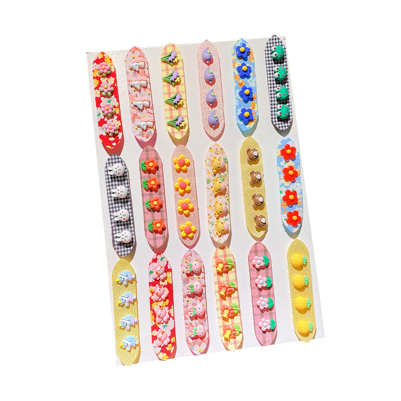 Children&#039;s Cartoon Cute Back Head Hair Patch Girls Baby Bang Sticker Sticky Hair Velcro Hairpin Hair Ornaments