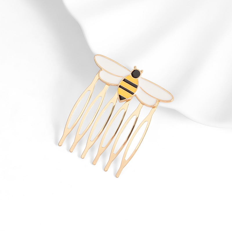 Internet Celebrity Little Bee Barrettes Japanese Cute Cartoon Bee Hairpin Women&#039;s Popular Headdress Bee Barrettes Whole