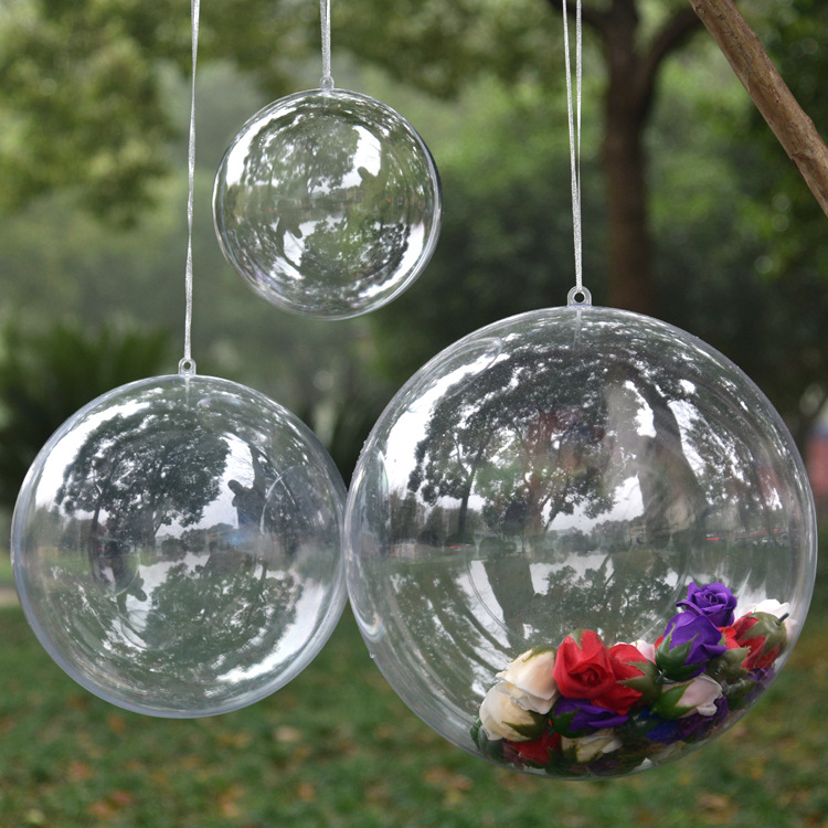 Hollow Ball Transparent Plastic Ball Transparent Hollow Ball Plastic Ball Christmas Decoration Hanging Ball