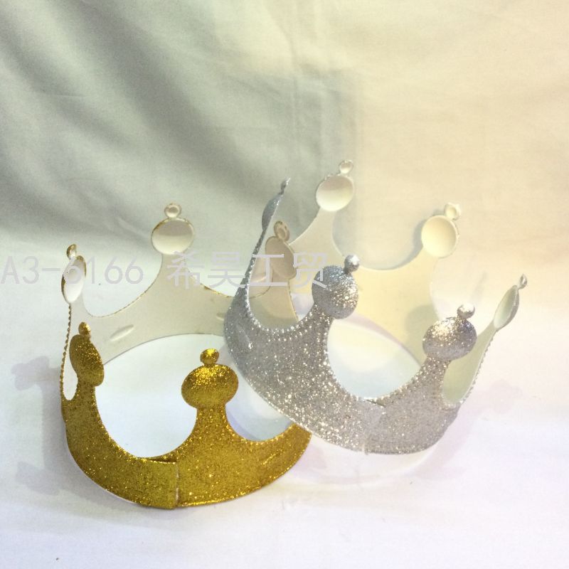 Children&#039;s King Masquerade Headband/Hairpin Crown Hat Headdress Crown Birthday Party Plastic Halloween Men and Women