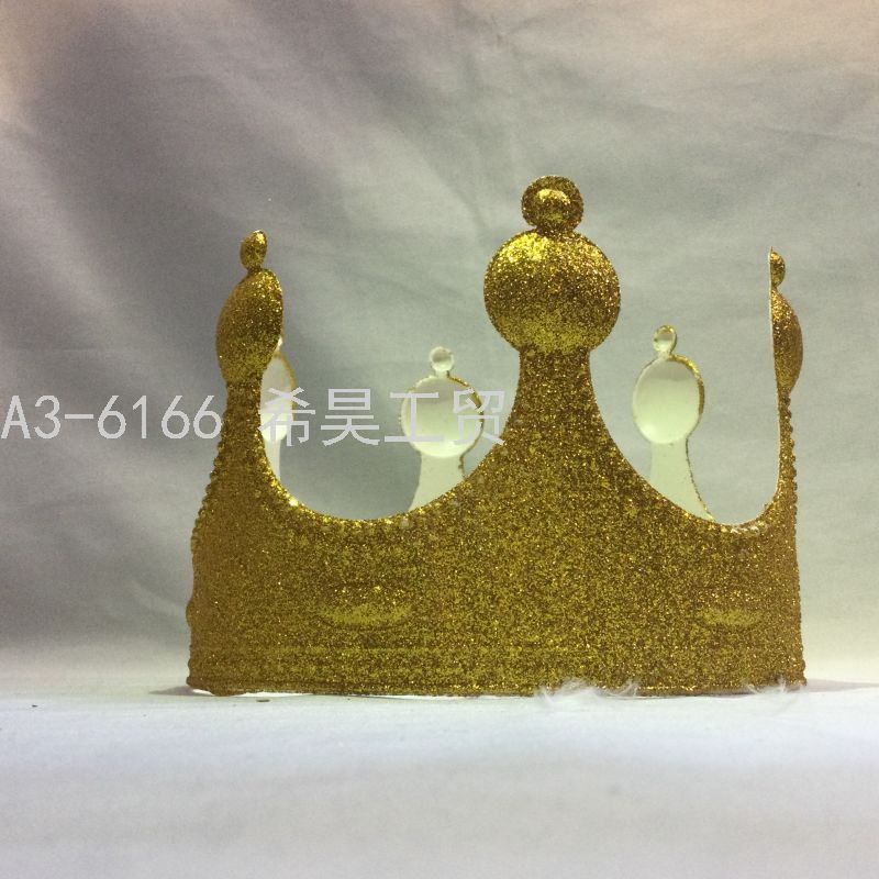 Children&#039;s King Masquerade Headband/Hairpin Crown Hat Headdress Crown Birthday Party Plastic Halloween Men and Women