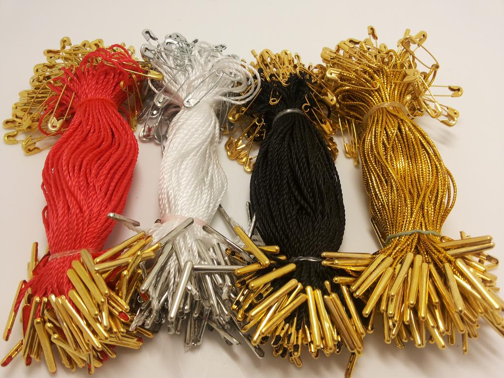 Iron Yellow Black Line Pin Suspension Wire Tag String Leggings Warm-Keeping Pants Underwear Trademark Rope Hanging Line