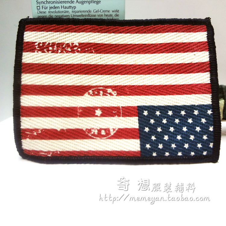 Foreign Trade Army Badge Special Forces Cloth Sticker Pure Cotton Lace Screen Printing Lock Logo Flag Cloth Label Trademark