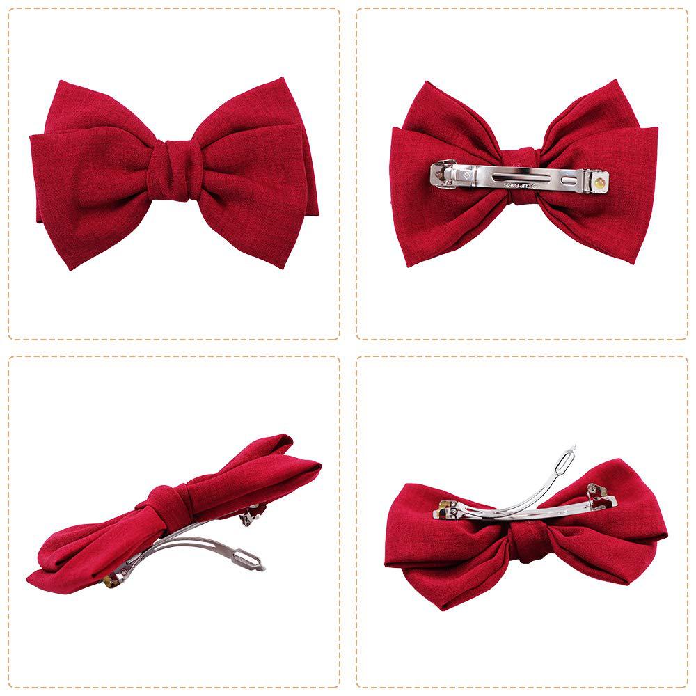 New Japanese and Korean Style Knotted Bow Barrettes Fabric Spring Clip Girl Versatile Lot Bowknot Hairpin