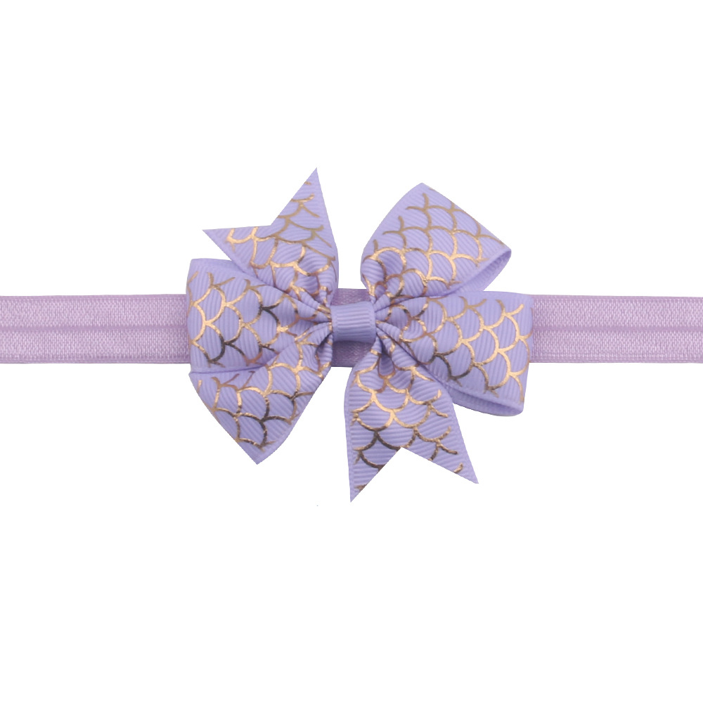 Gradient Color European and American Barrettes JoJo Scale Christmas Bowknot Barrettes Baby Cloth Hairpin