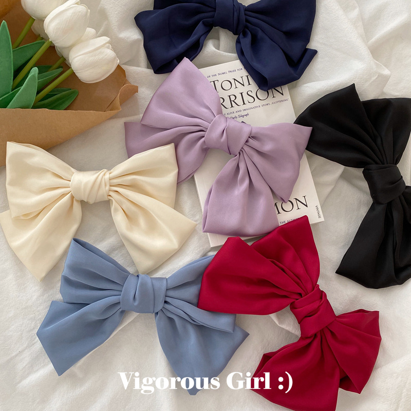 Head Clip Back Head Clip Japan and South Korea Internet Hot Hairpin Hair Ornaments Female Bowknot Hairpin