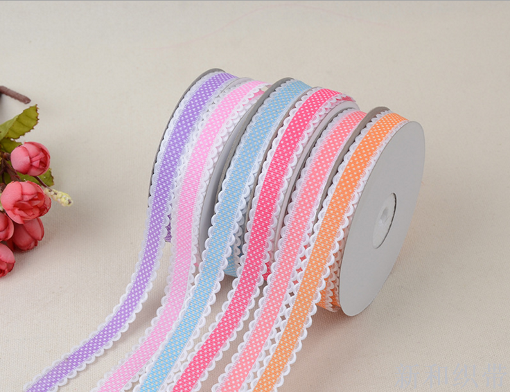 Ultrasonic embossing ribbon wave dot printing ribbon DIY accessories.