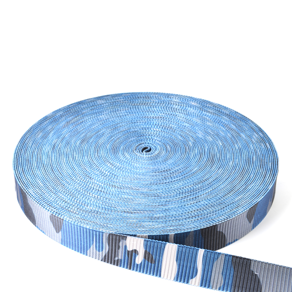 Yuqin Ribbon Honor Product Mixed Color Camouflage Pattern Printing Ribbon Imitation Nylon Ribbon Non-Elastic Safety Belt