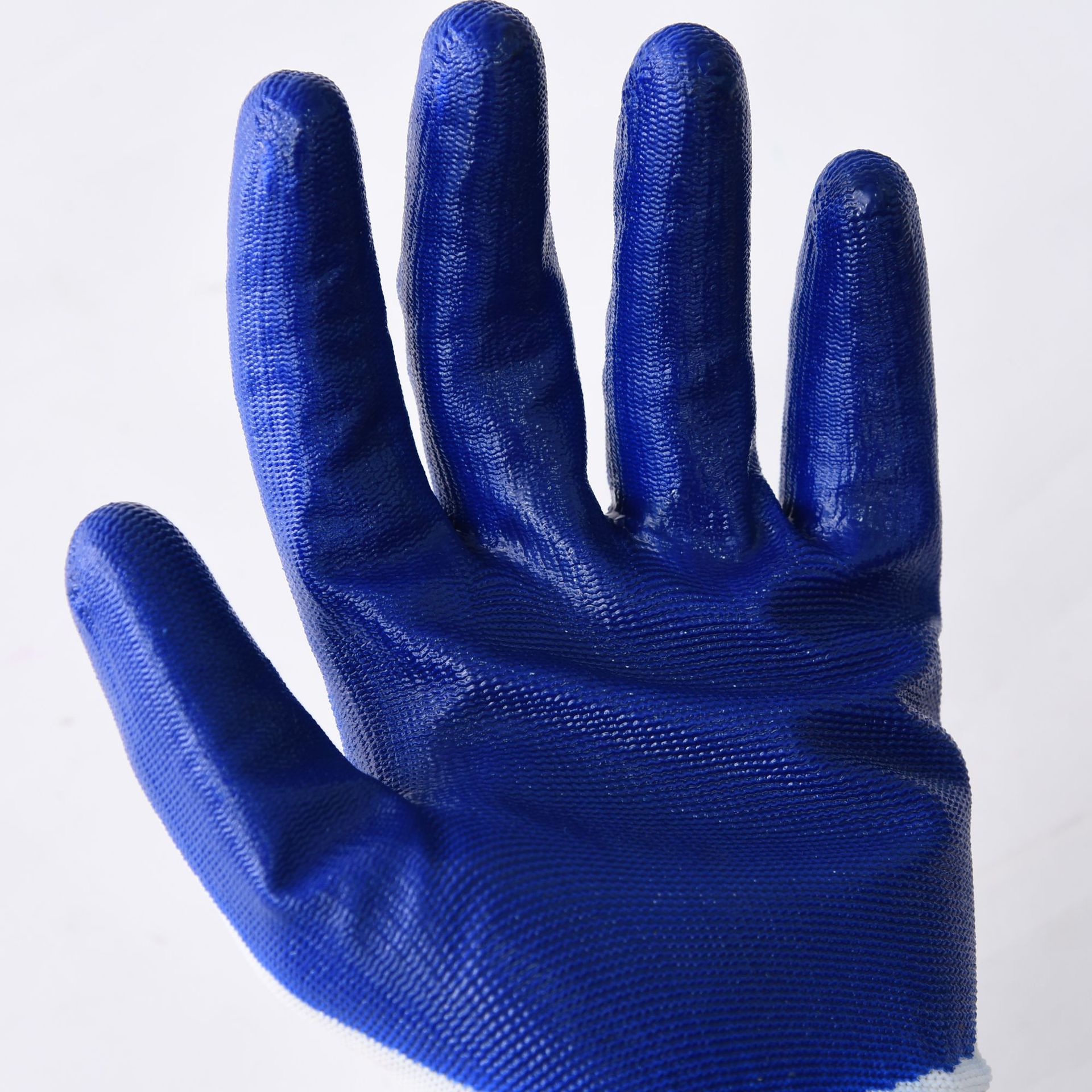Dipping Rubber Gloves Rubber Gloves Adhesive Protective Labor Protection Blue Nitrile Glove Whole Free Shipping