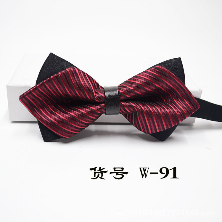 Bow Tie Men&#039;s in Stock Wholesale Bridegroom Wedding Bow Korean Fashion Men&#039;s Bow Tie Bow Tie Wholesale Bowknot Tie
