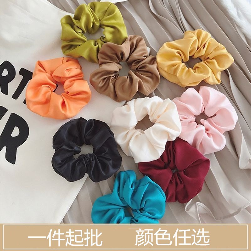 Mermaid Large Intestine Hair Ring Ins Organza Fairy Hair Accessory Korean JK Plaid Headdress Flower Bow Bowknot Tie