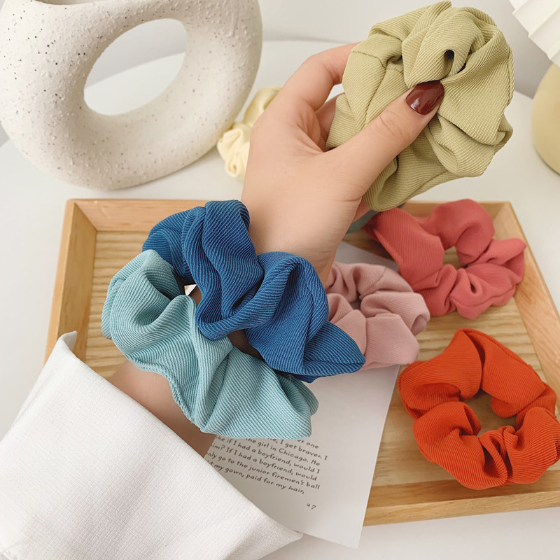 Mermaid Large Intestine Hair Ring Ins Organza Fairy Hair Accessory Korean JK Plaid Headdress Flower Bow Bowknot Tie
