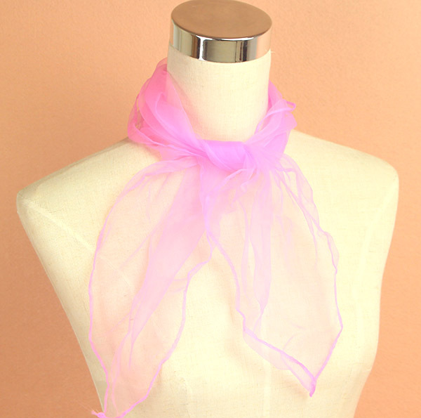 Six Colors Kindergarten Performance Dance Performance Small Scarf Small Square Scarf Candy Color Solid Color Scarf Whole