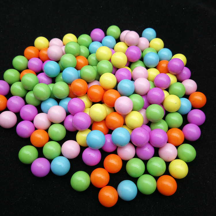 Supply Non-Hole round Beads Acrylic Solid Color Scattered Beads Plastic Color Beads Solid Candy Color Beads Candy Bead