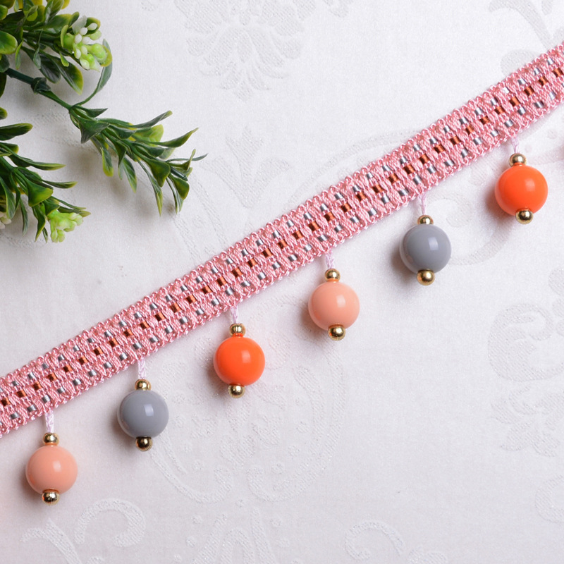 Curtain Beads Curtain Lace Dangling Beads Tassel Tassel Fabric Structured Curtain Accessories Candy Bead