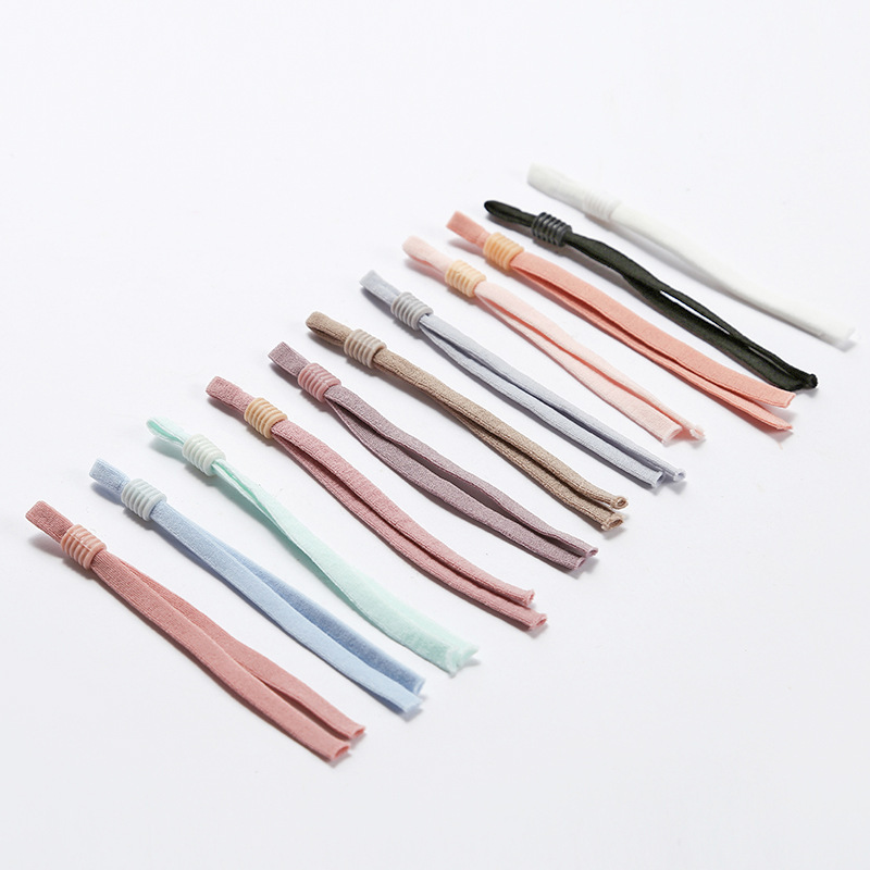 Cross-Border Spot Elastic Hollow Belt Can Be Customized 0.5cm Mask Elastic Band Finished Mask Ear Belt Tighten Rope