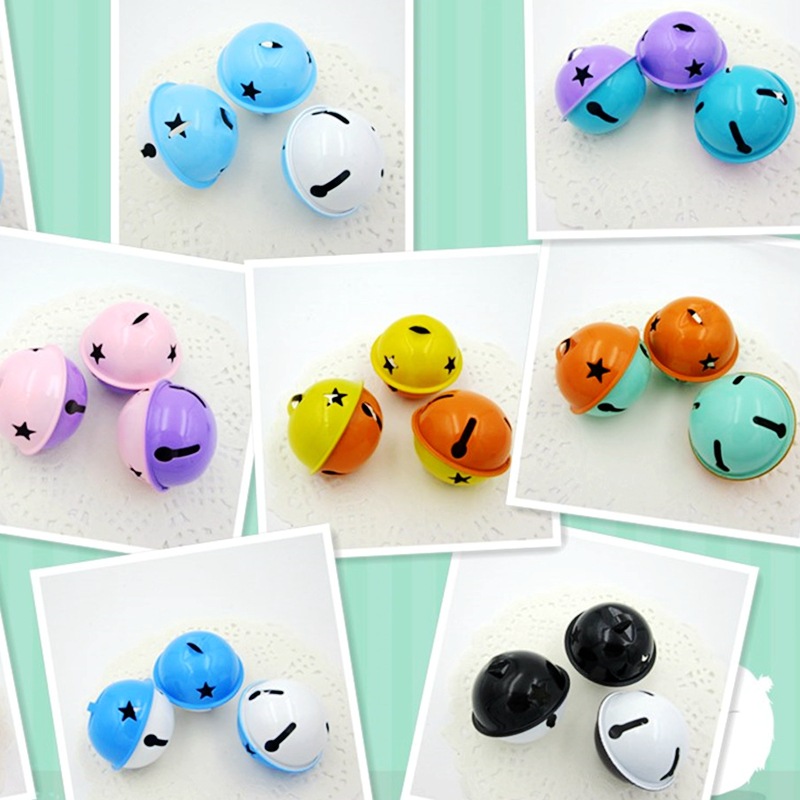  Korean Lucky Paint Two-Color Contrast Color Bell Candy Color Hanging Metal Bell Color Bells