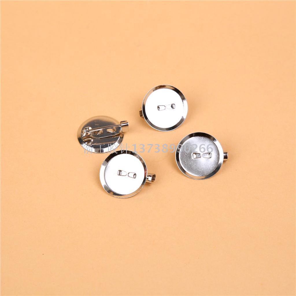 Handicraft flower ornament flower DIY accessories pin metal brooch pin fish mouth clip pin safety pin