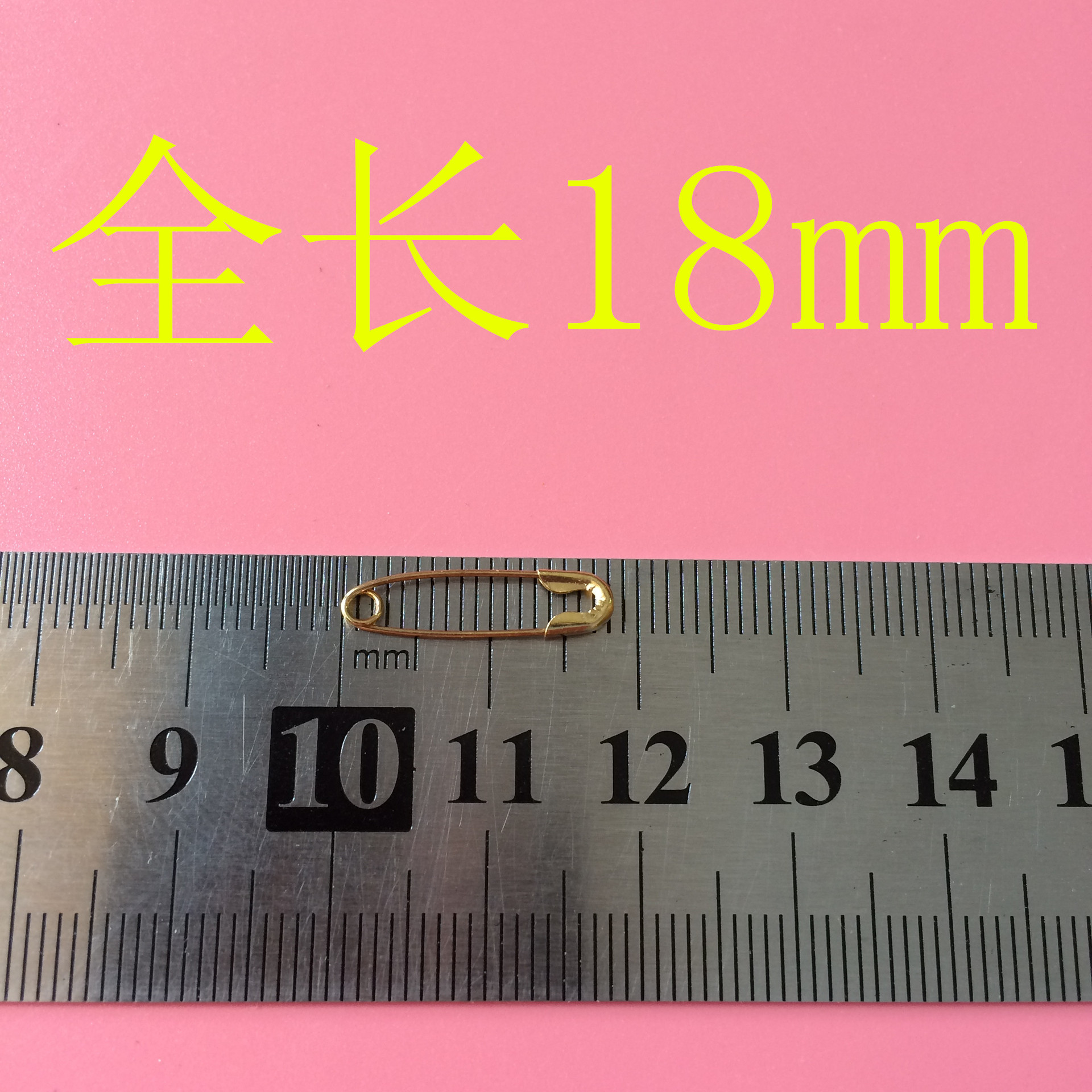Check 000#18MM copper safety pin hang tag close pin trademark small pin tag card 00# copper pin