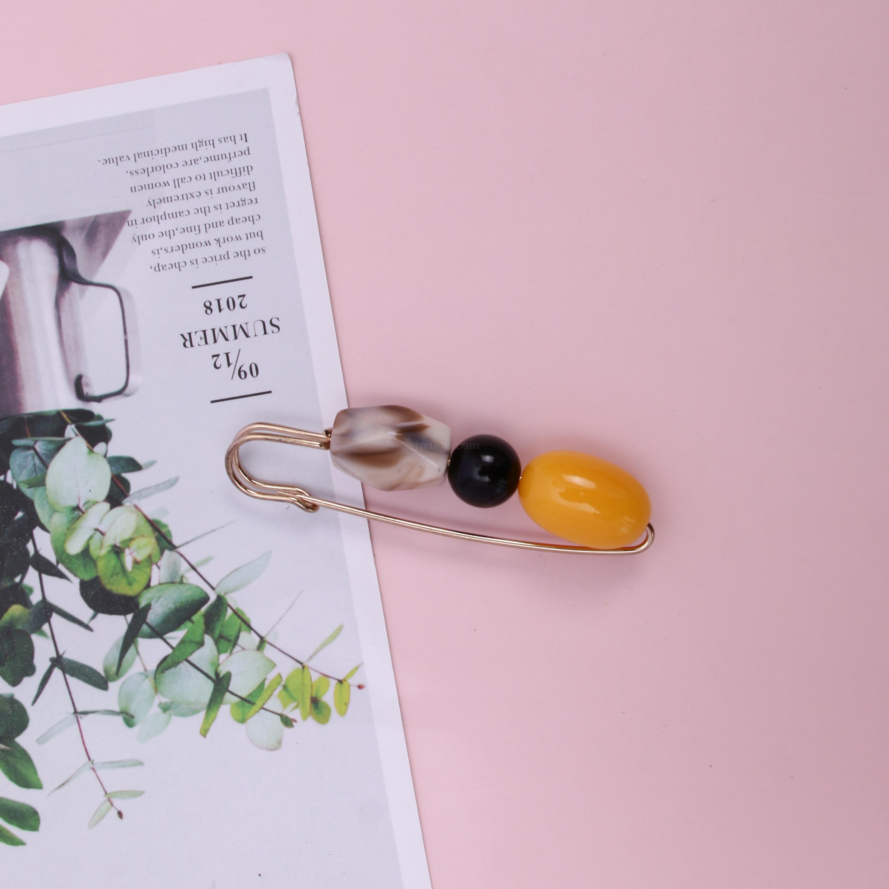 Original Literary Style Handmade Ornament Wholesale Brooch Safety Pin Cotton Linen Accessories Sweater Scarf Shawl Big Pin