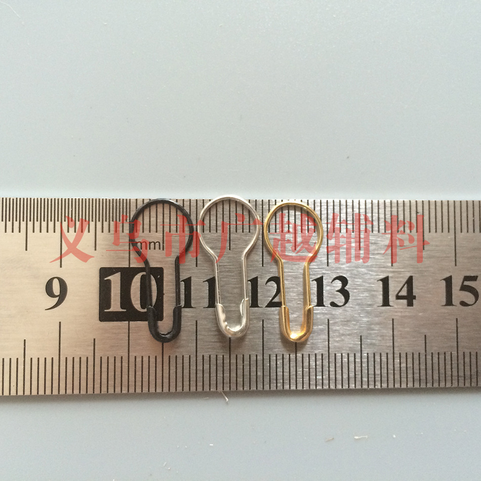 Tag safety pin silver black gold copper gourd pin thread buckle pin drop pin garment accessories