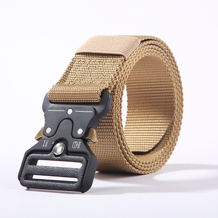 Men&#039;s Cobra Belt Tactical Outdoor Nylon Field Automatic Buckle Belt Cargo Pants Canvas Special Forces Pant Belt
