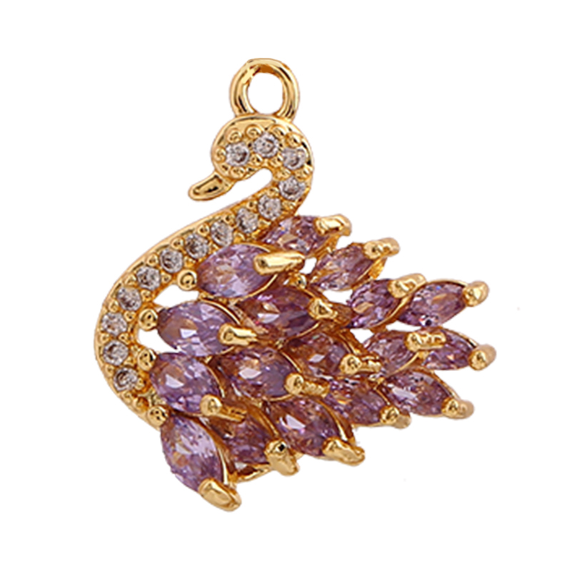 Creative Korean version of fashion 18-karat gold pendant necklace hanging swan pendant jewelry qixi gift manufacturers direct hot style