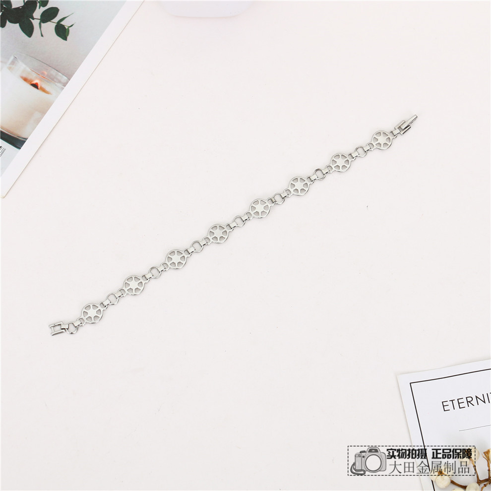 Simple Personality Stainless Steel Bracelet Men and Women Couple Ornamental Bracelet All-Match Fashion Accessories Chain