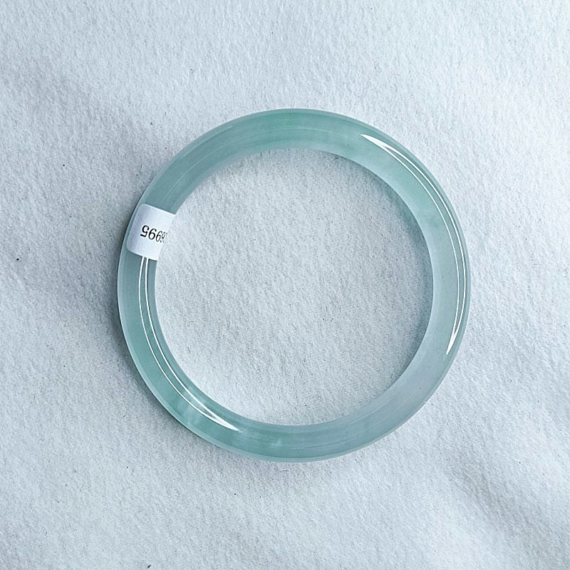Jade bracelet  Jade Bracelet Size Ring Size Full Jade Blue Water Ice-like Sunny Bottom Jingle Bracelet Beauty Bracelet