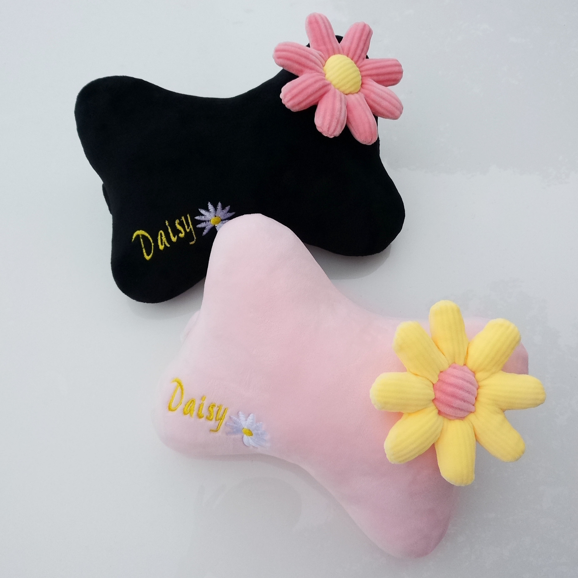 Cushion Fresh Flower Headrest Car Interior Design Accessories Chrysanthemum Shoulder Pad Chair Cushion Car Seat Cushion