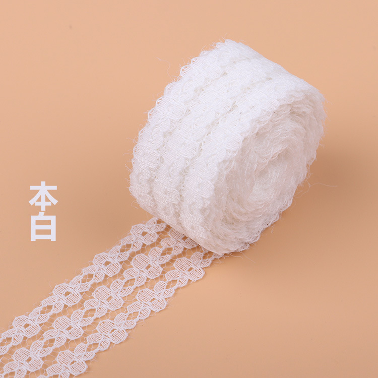 10 M Three Flowers Non-Elastic Lace Polyester Hollow-out Pattern Clothing Accessories Lace Rolling   Lace Linen Volume