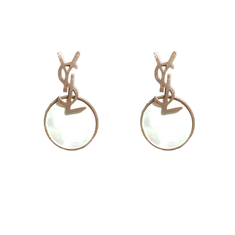 Korean Style Internet Influencer Earrings Elegant Simple Earrings 2020 New Trendy Women&#039;s Earrings Letter Design Small Ear Rings