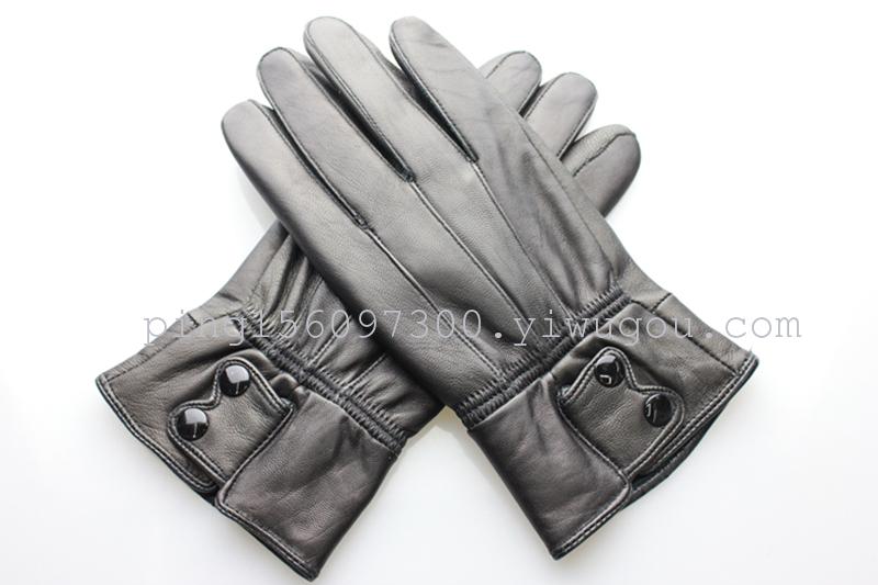Men&#039;s sheepskin leather gloves hard leather gloves