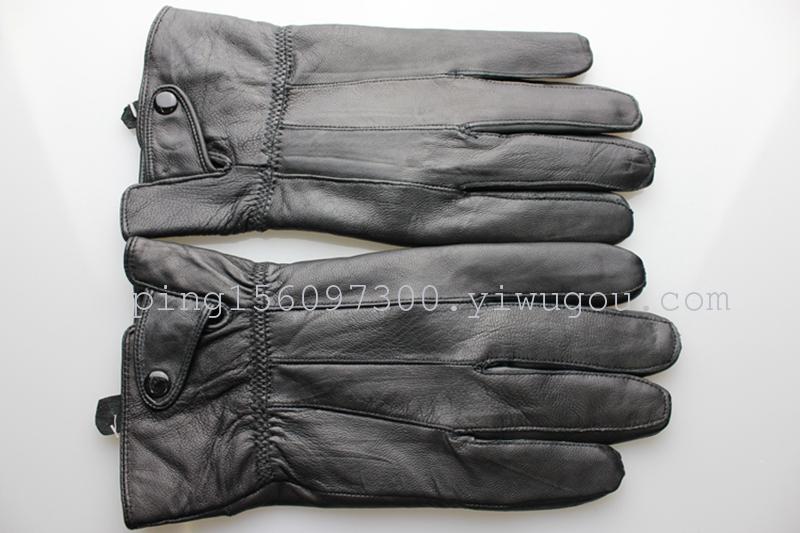 Men&#039;s sheepskin leather gloves hard leather gloves