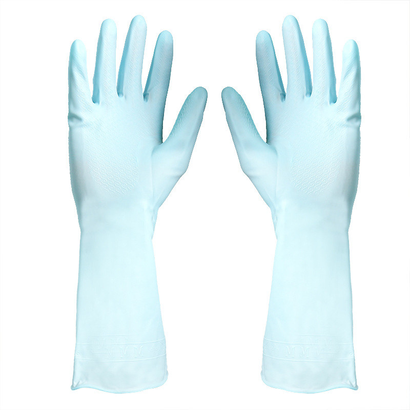 Kitchen Wash dishes latex rubber plastic washing clothes wooden household cleaning gloves