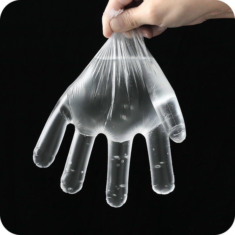 1003 Catering Food Grade Disposable Gloves 100 PCs Transparent Beauty Household Cleaning Gloves