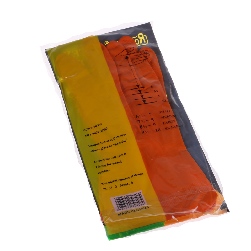 Housework cleaning gloves rubber antiskid waterproof cleaning gloves