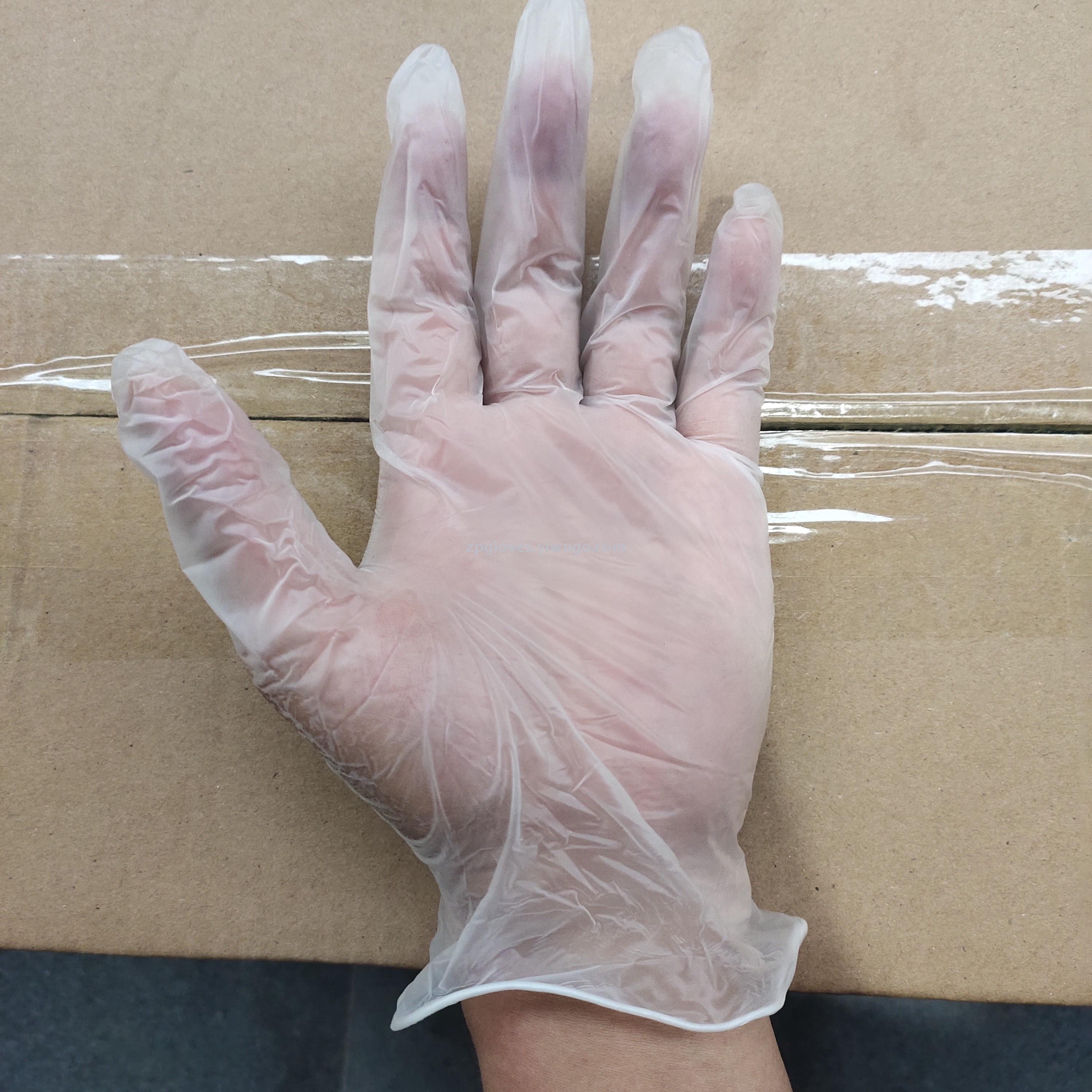 Disposable PVC powder free industrial inspection gloves household cleaning gloves