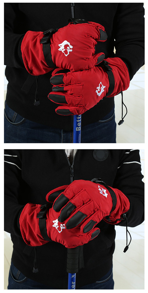 Sledding dog snow scraper Ski gloves Ski Ski gloves outdoor heavy riding gloves
