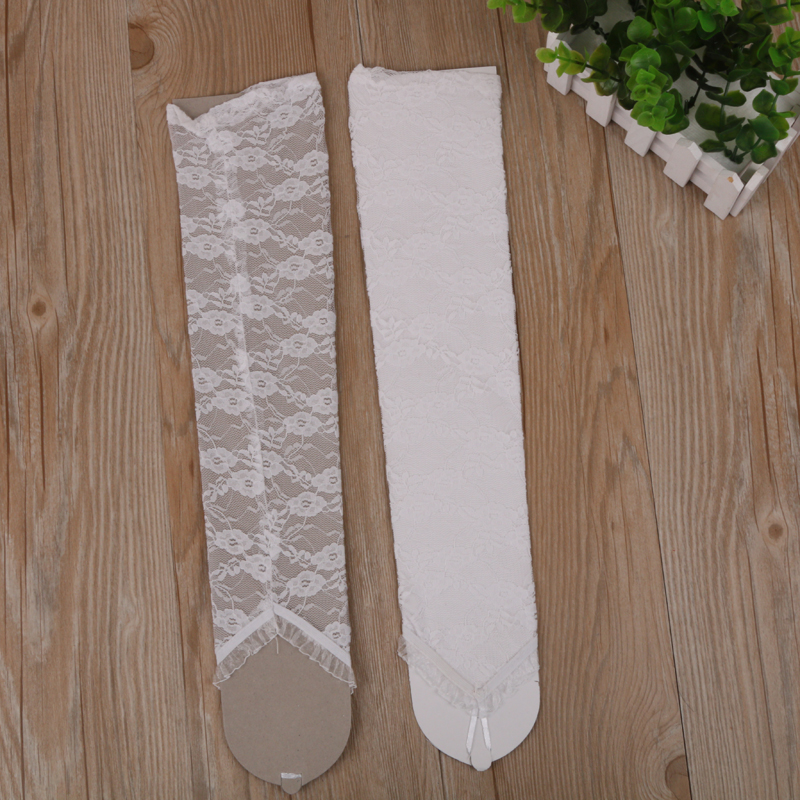 Bridal Wedding Dress Gloves for Performance Long Gloves Hook Finger Fingerless Lace Gloves