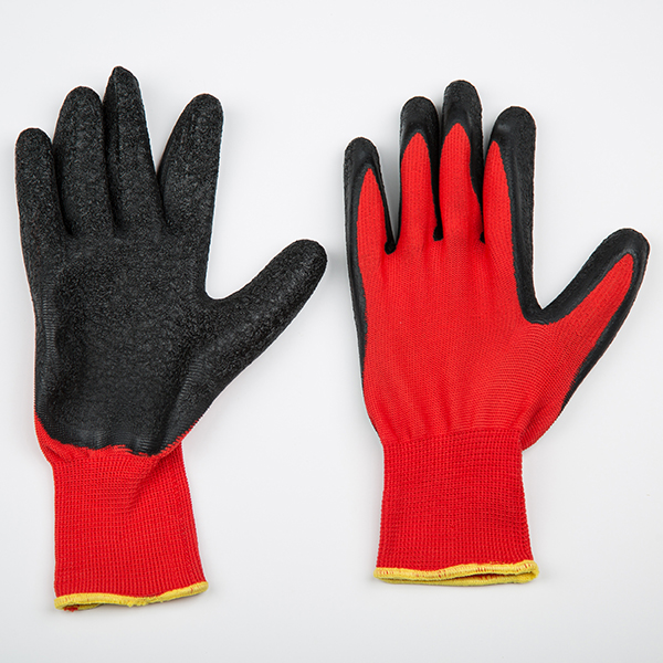 New nylon gloves with wrinkle latex working gloves